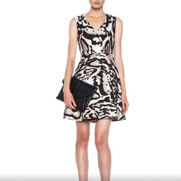 Diane Von Furstenberg Size 10 Leopard Animal Print Fit & Flare Formal Dress - Picture 1 of 12